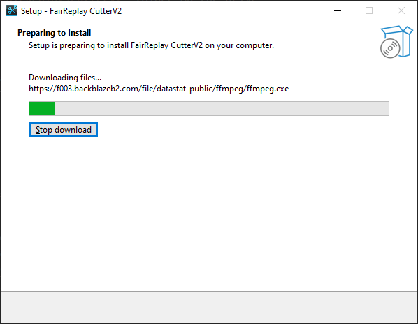 Downloading FFmpeg during installation