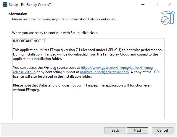 The FFmpeg information page
